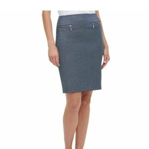 NWT Tommy Hilfiger Chambray Pencil Suit Skirt Sz 4